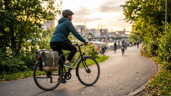 Vélotaf : transporter ses affaires dans une sacoche de porte-bagages